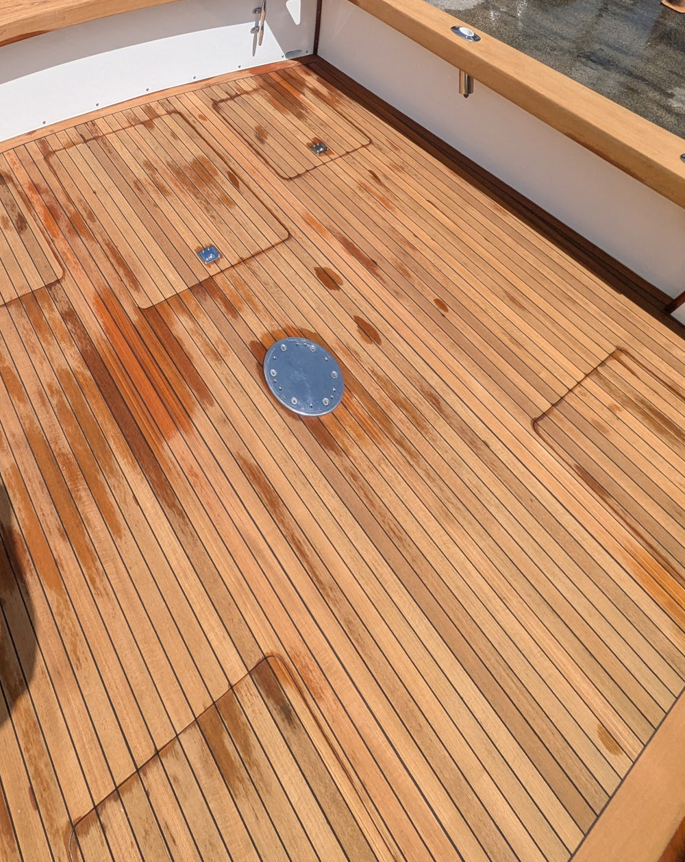 Boat Show Teak Brightener and Sealer Step 2