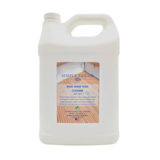 Boat Show Teak Cleaner Step 1