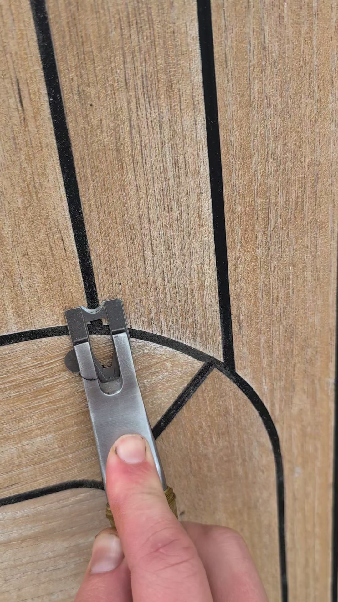 Proud Seam Leveler – Teak Caulking Tool